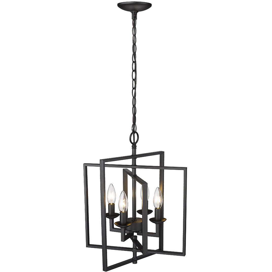 Nellis 4 Light 14 inch Matte Black Pendant Ceiling Light
